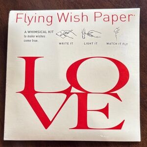Flying wish paper